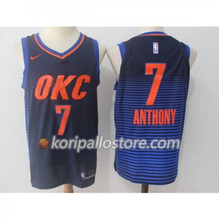 Oklahoma City Thunder Carmelo Anthony 7 Nike 2017-18 Tummansininen Miesten Pelipaidat Swingman 